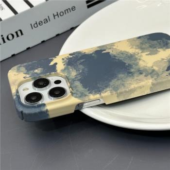 扎染菲林殼適用蘋果14ProMax手機殼iPhone13硬殼12Pro磨砂iPhone11新款XR/XSMAX/16/8PLUS全包邊男女款15PRO