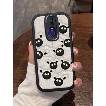 小綿羊適用oppoa9手機殼簡約a11x可愛卡通a8小羊皮軟殼a7x鏡頭全包OPPO高階防摔a9x矽膠女生a5創意情侶新款男