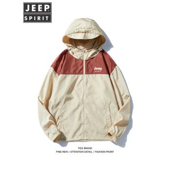 JEEP專業防曬服男款夏季透氣防曬衣UPF50+防紫外線戶外皮膚釣魚服