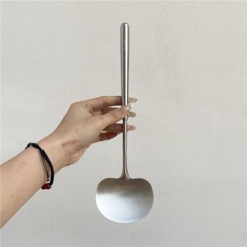 高顏值304不銹鋼蘑菇鏟不傷鍋家用廚房防燙一體廚具不粘鍋專用ins