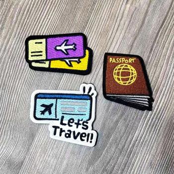 登山旅行魔術貼戶外揹包徽章刺繡