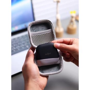 適用於Shokz韶音OpenFit藍牙耳機舒適圈無線耳機便攜收納包小巧迷你減震抗壓防摔皮質便攜通勤收納盒