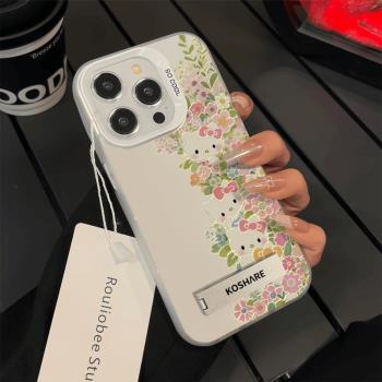 凱蒂貓適用oppoa5手機殼a3pro彩銀a2x新款a97可愛a1kt貓a96周邊a73防摔a58x/a57/a56/a55s/a11卡通a9春天矽膠
