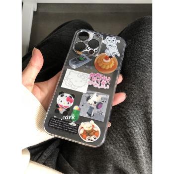 軟殼凱蒂貓咪tpu透明三星手機殼