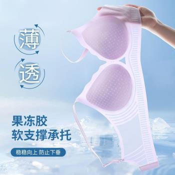 【兩件裝】內衣女無痕夏季薄款無鋼圈大胸顯小胸聚攏透氣背心文胸
