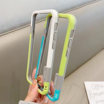 鏤空邊框適用蘋果12手機殼iphone11全包邊pro散熱透氣xsmax遊戲降溫x矽膠xr軟殼por潮牌8plus撞色ip保護套7p