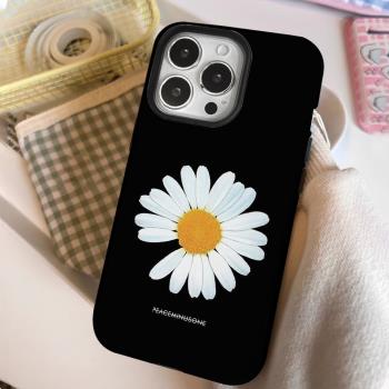 權志龍潮牌iPhone15二合一菲林適用16plus雛菊手機殼蘋果12/13簡約14promax高階感GD同款iphonex防摔保護xr