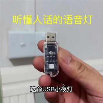 創意迷你USB小夜燈LED護眼小臺燈充電寶電腦移動電源充電頭小夜燈