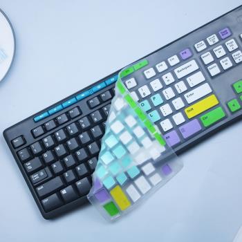 適用Logitech/羅技mk275/mk270無線鍵盤保護貼膜臺式電腦指法練習