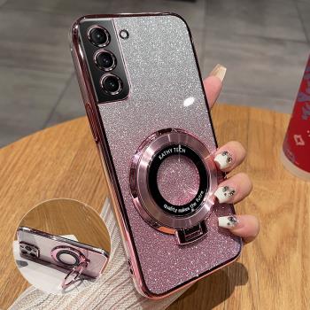 適用三星s21fe手機殼s21ef保護矽膠套5G全包防摔G9900透明軟殼galaxy新款smg高階感s215g男女超薄9910帶支架
