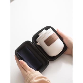 便攜式旅行茶具小套裝戶外包功夫泡茶壺茶杯單人快客杯一壺二四杯