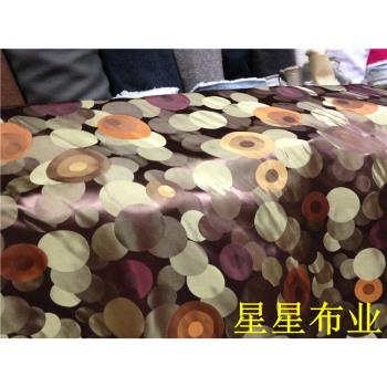 土豪金色亮麗圈圈模擬絲泰絲洋裝外套晚裝禮服連衣裙布料四季面料