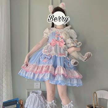 【可可物語】韓菇涼~原創設計Lolita洋裝可愛吊帶jsk連衣裙女夏季