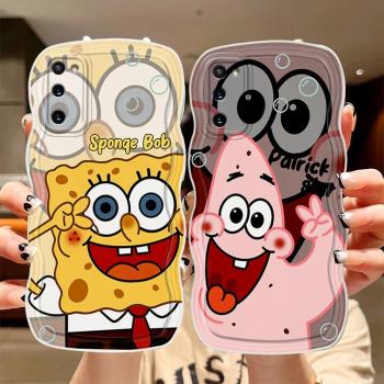 適用於三星S21手機殼時尚少女款galaxy s21ultra保護套ins可愛女samsung s21fe日韓搞怪海綿寶寶s21+卡通學生