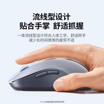 綠聯無線滑鼠藍牙靜音大小手充電雙模筆記本電腦辦公人體工學滑鼠