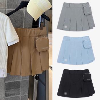 夏季高爾夫服裝女士小球包不規則時尚休閑高腰半身裙速乾透氣短裙
