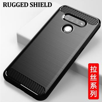 適用LG K51手機殼LG K51保護套簡約全包防摔矽膠拉絲紋防滑軟殼手機套男女