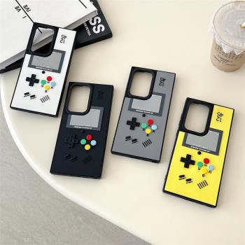 創意遊戲機適用三星s25ultra手機殼s24plus保護套S23+防摔殼s22ultra立體浮雕三星A55/A54/A34/A25/A24/A15