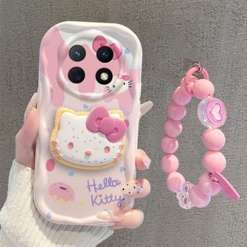 oppoA5pro手機殼可愛卡通支架oppoA5pro保護套手鏈矽膠5G全包防摔PKP110軟殼女新款高階感oppoA5pro保護套