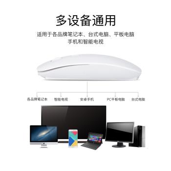 光電女生臺式藍芽通用無線滑鼠