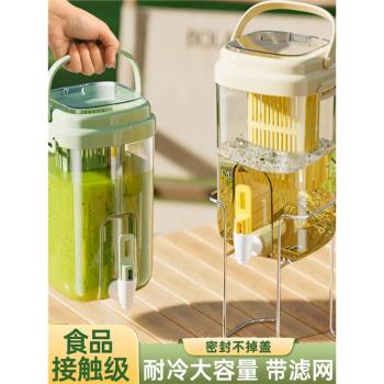 冷水壺家用冰箱帶水龍頭食品級涼水壺大容量飲料桶夏季果汁泡茶壺