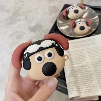 卡通可愛小狗適用新三代AirPods4保護殼防摔airpodsPro保護套AirPods2耳機套二代蘋果藍芽無線耳機套情侶軟殼