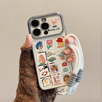 貼紙頭像適用於OPPOA5Pro手機殼A3Pro趣味A2新款a1x女款A97矽膠a96軟殼a93s帶72手鏈78全包a58x防摔套57/56/9