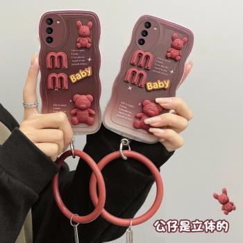適用於三星S21 FE手機殼搞怪女學生galaxy s21日韓可愛samsung矽膠時尚sx立體公仔s21保護套ins風s21fe漸變色