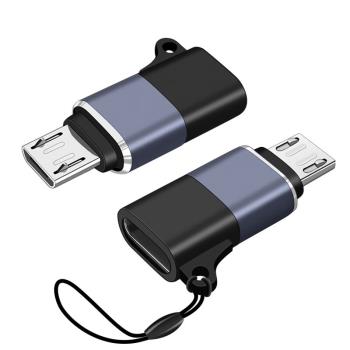 Typec母轉安卓公microUSB充電數據傳輸轉接頭C介面U盤OTG聲卡無線麥克風數位板熱成儀像轉換器