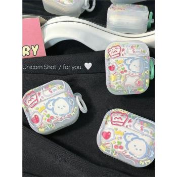 蘋果airpods4藍牙耳機保護套airpodspro2保護套airpodspro三代1/2代無線耳機保護殼airpods3代防摔殼