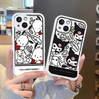 折疊支架庫洛米適用三星s21ultra手機殼矽膠s22+潮流s20fe卡通note20小眾情侶a54a53a52a14可愛s10個性防摔潮
