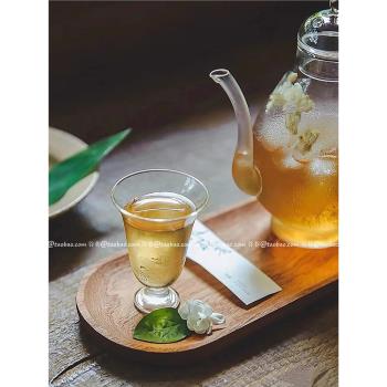 仿宋手執壺美人壺新中式茶具耐熱玻璃茶壺家用花茶壺水果茶壺套裝