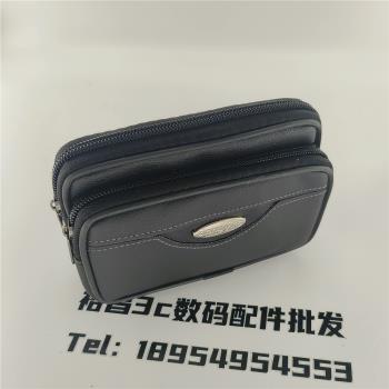穿皮帶鑰匙包真皮手機包男手機套耐磨運動腰掛工地工作腰包大容量