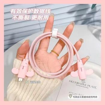 創意小天使數據線保護套防折斷充電線保護套手機電線接頭充保護套