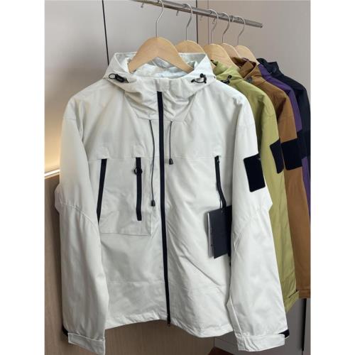 山系戶外！挺闊有型！外貿男裝秋季情侶款防風防水透氣沖鋒衣外套