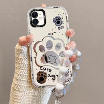 適用於蘋果11手機殼iPhone11Pro女款可愛11Promax卡通鏡面ins風新款透明小眾全包小清新高階感簡約防摔保護套