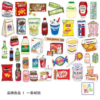 INS網紅復古筆記本電腦防水貼紙