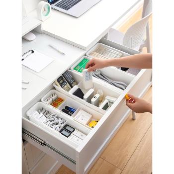 可伸縮抽屜數據線收納盒電源充電線手機充電整理繞線器桌面集線器