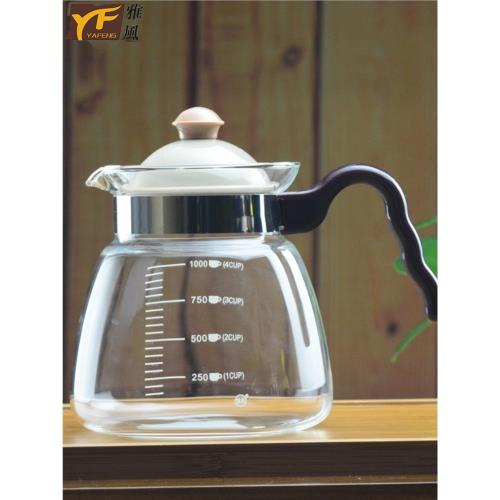玻璃直火壺雅風耐高溫玻璃茶壺大容量水壺 燒水壺煮茶壺明火直燒