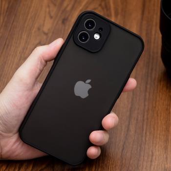 適用蘋果12pro手機殼iphone11Pro男Max鏡頭mini全包x/xsmax/xr矽膠8plus透明7p/se2防摔6sp超薄磨砂軟邊硬殼