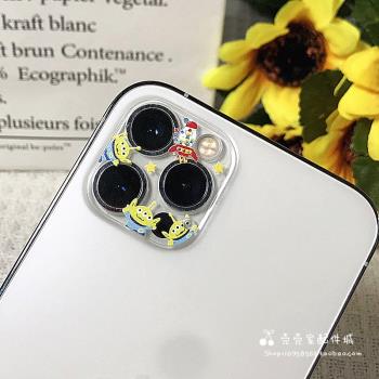 卡通適用iPhone15/16promax手機鏡頭貼保護膜15plus蘋果14Pro個性攝像頭12/13mini透明鋼化膜11