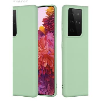 適用三星s21Plus液態矽膠手機殼s21Ultra磨砂膚感全包防摔保護套