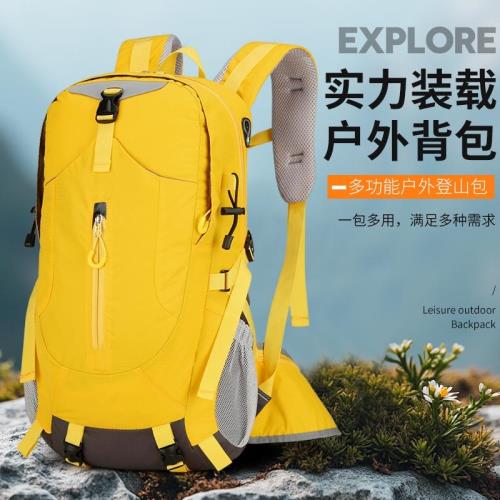 戶外徒步登山背包輕便雙肩包新款專業輕量化大容量旅行防水尼龍布