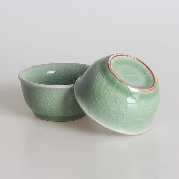 便宜處理價哥窯冰裂紋陶瓷品茗杯功夫茶具茶杯主人杯單杯簡約創意