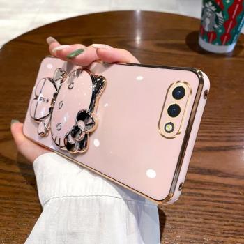 適用oppoA5手機殼oppo保護A5矽膠套opa全包防摔PBAM00軟殼oppa帶鏡子opopa支架opooa外殼0PP0女oopoa立體可愛