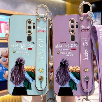 適用oppoA11手機殼oppoA9X保護矽膠套A11X女款oppo全包A9防摔A11S軟殼女oppa創意網紅0pp0小眾文藝斜挎掛繩潮
