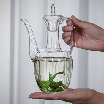 玻璃茶壺手執壺仿宋貴妃泡茶器綠茶專用茶具圍爐煮茶茶具水壺套裝