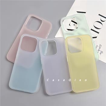 OPPO小眾霧面手機殼磨砂透明鏡頭