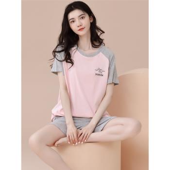 帕蘭朵女短褲全棉休閑家居服睡衣