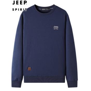 JEEP吉普新款中老年運動套裝男士春秋爸爸衣服春秋跑步寬松運動服